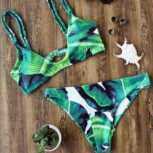 palm print bikini